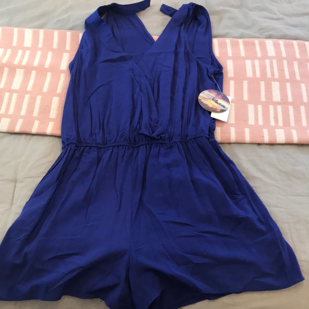 Royal blue romper never worn